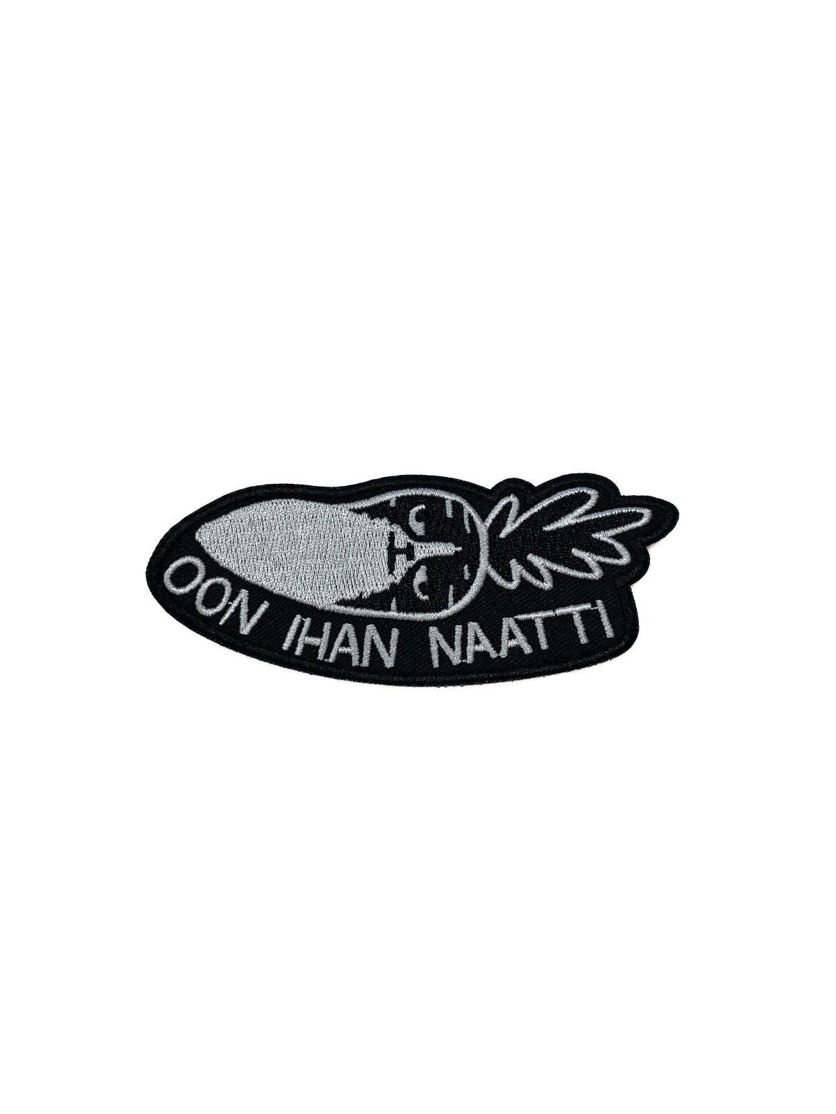 Darrakatti Oon ihan naatti kangasmerkki