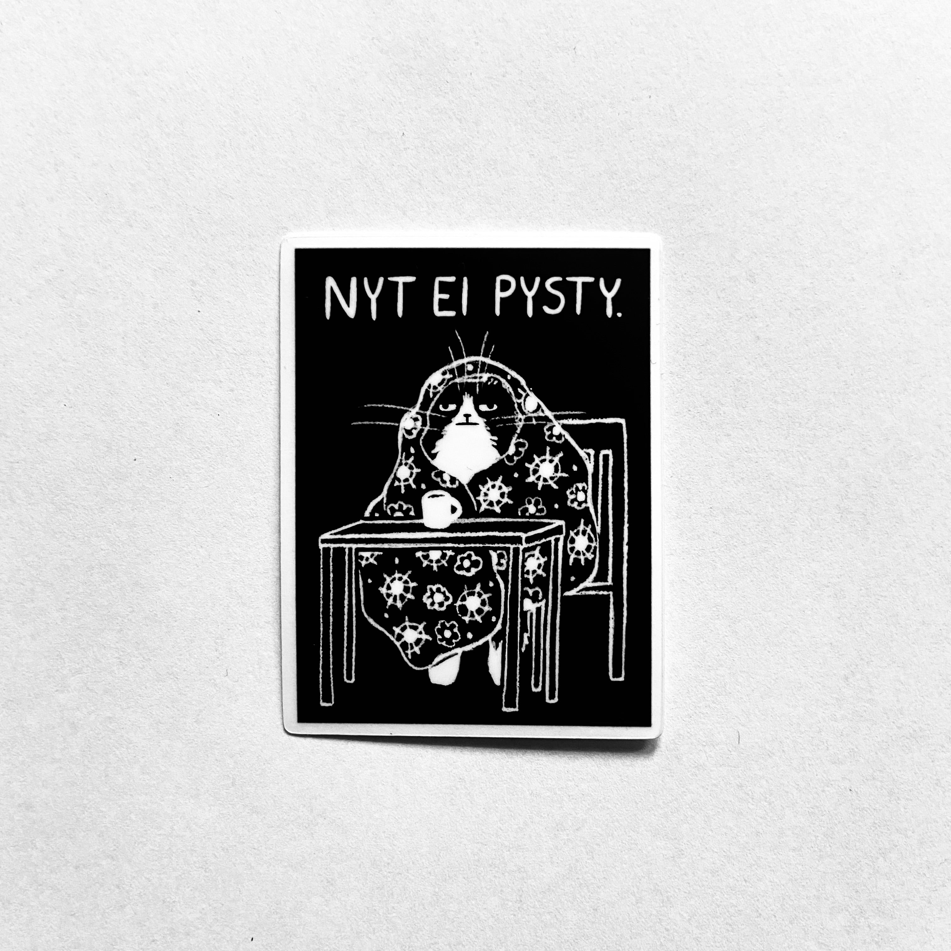 Darrakatti Nyt ei pysty-tarra
