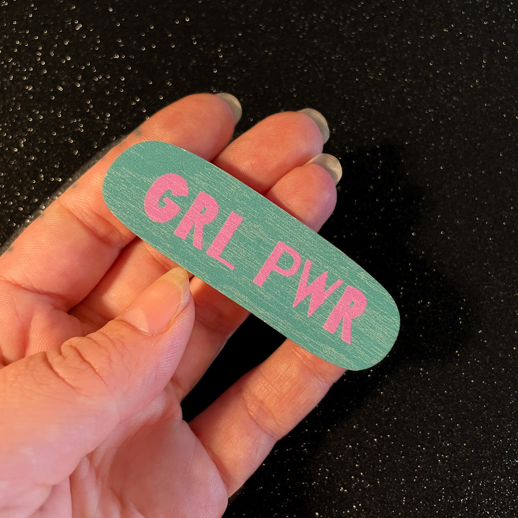 Ilone turkoosi/ pinkki Grl Pwr puupinni