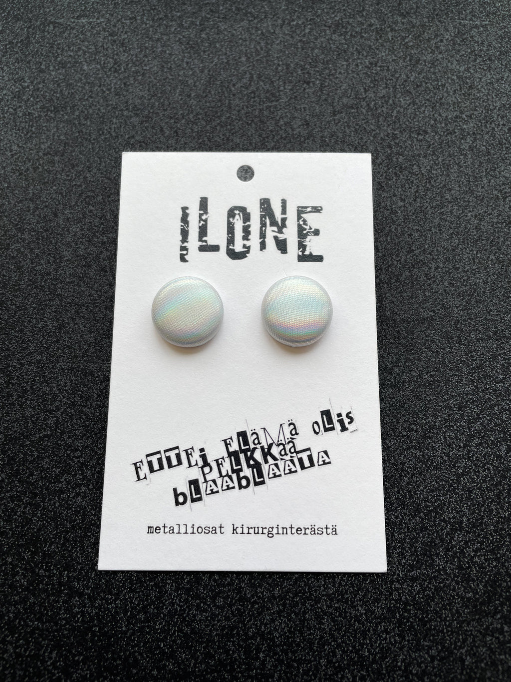 Ilone hologrammi nappikorvakorut