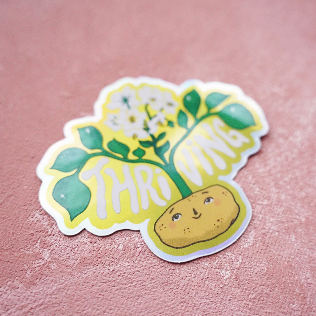 Kedolla Visuals Thriving potato -tarra