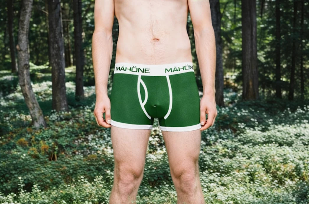 Mähöne bokserit vihreä- valkoinen