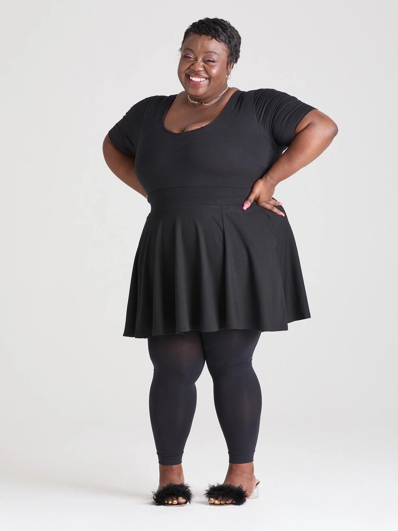 Snag Tights leggins 80 den musta