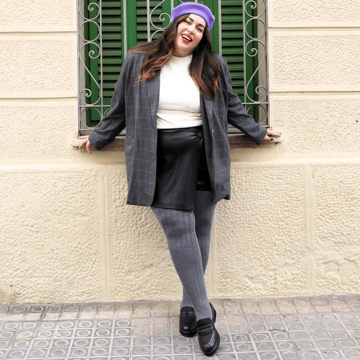 Snag Tights Grannies Cable Knit merinovillasukkahousut