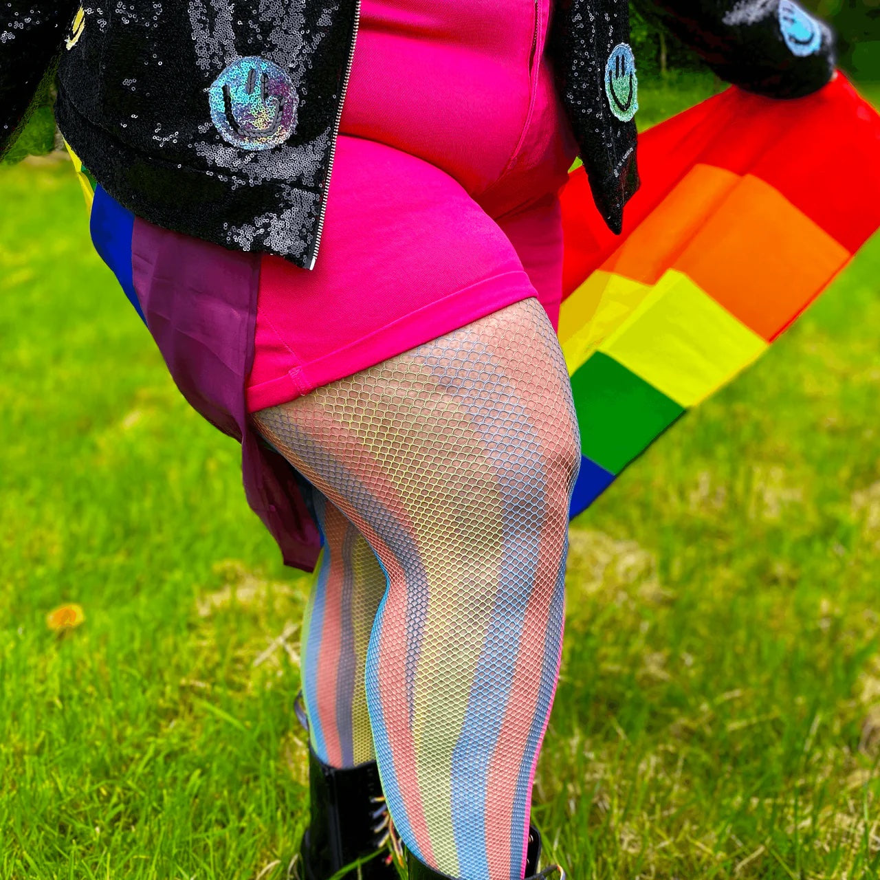 Snag Tights Rainbow- verkkosukkahousut