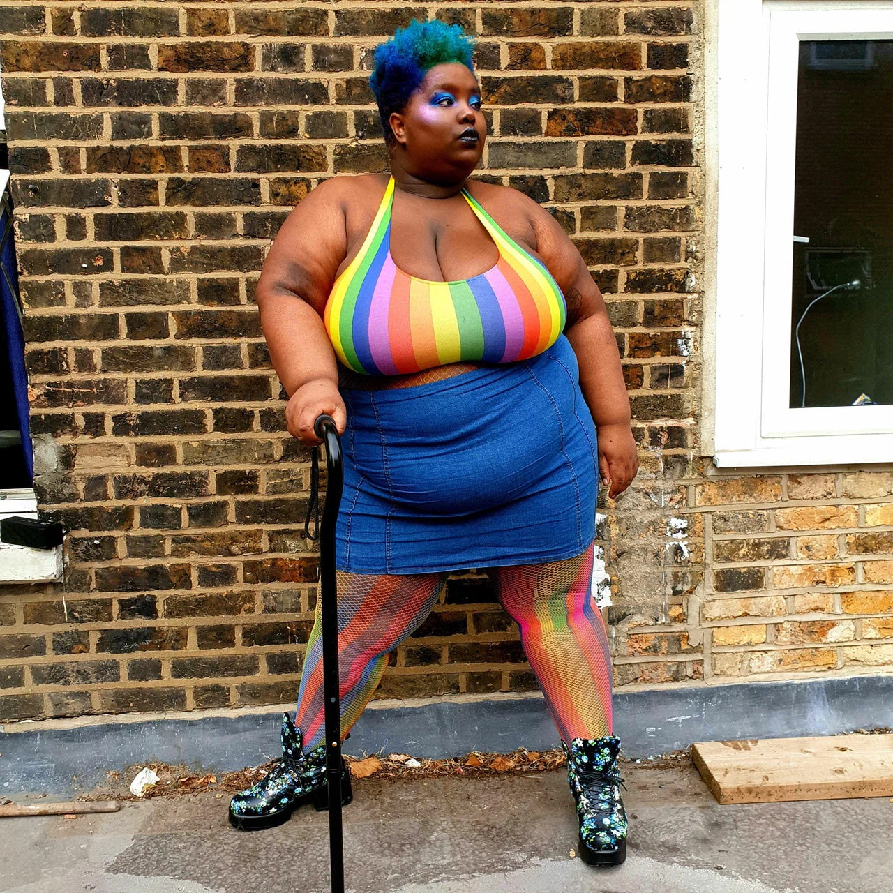 Snag Tights Rainbow- verkkosukkahousut