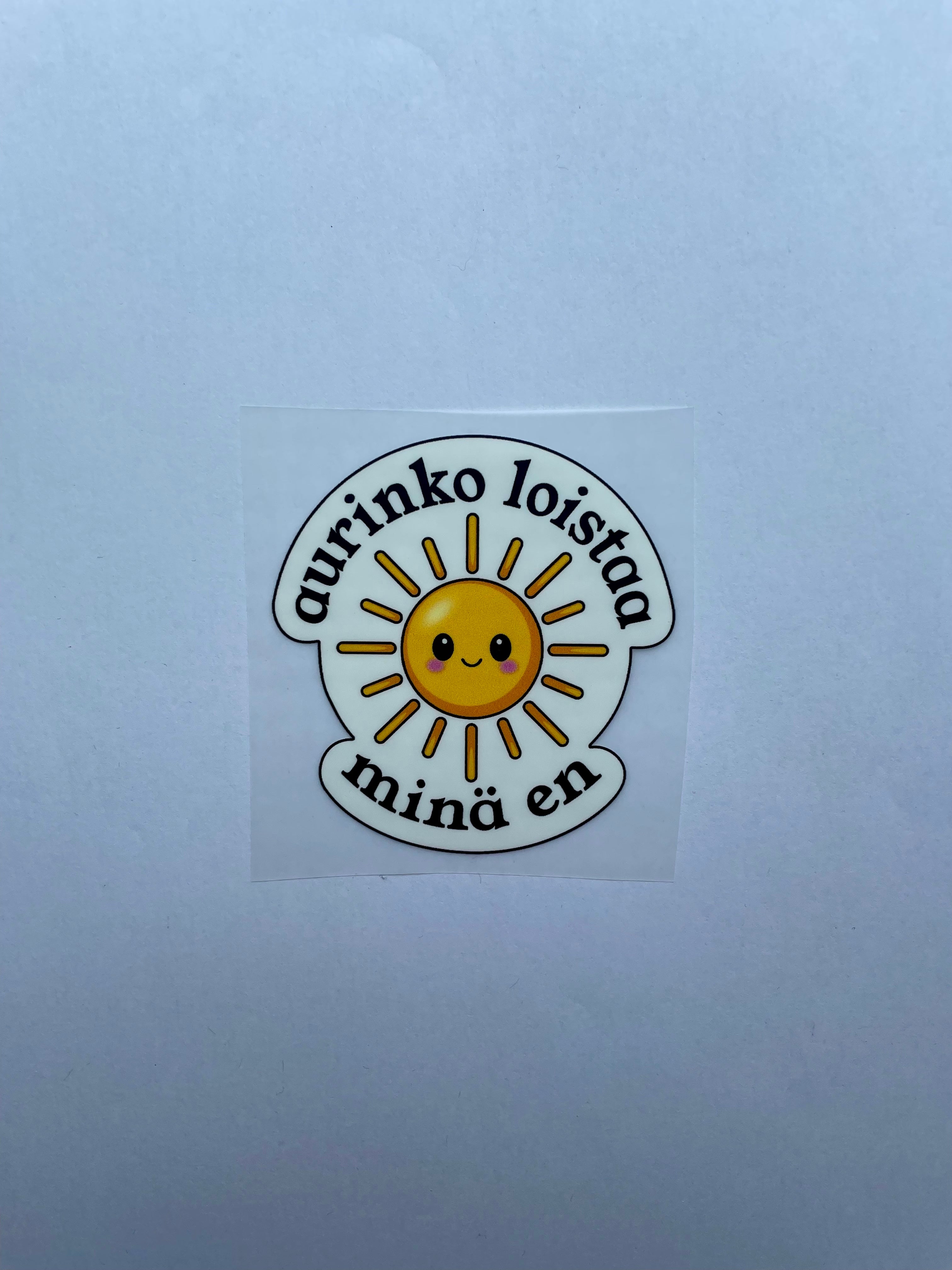 Vuorella Aurinko loistaa- silityskuva